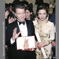 David Lynch and Isabella Rossellini Cannes 1990